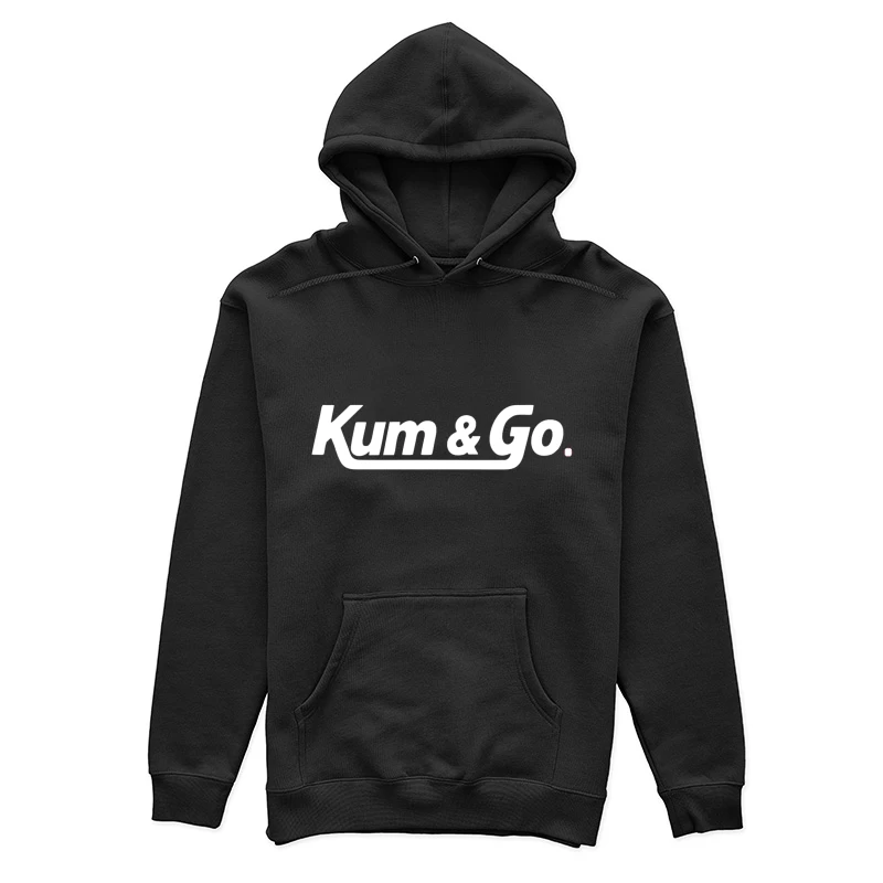 White Outlined Kum & Go Logo Design Female Pullover Hoodie