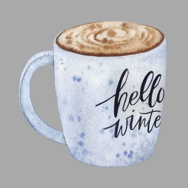 Tasse d'hiver avec cappuccino Femme Sweat à capuche