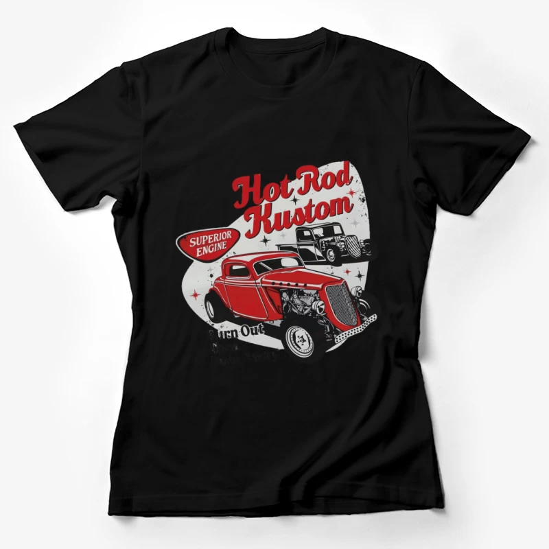 Hot Rod Kustom Design mit klassischem Auto Damen T-Shirt