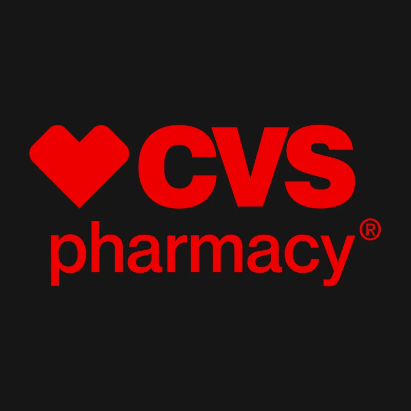 CVS Pharmacy Logo with Red Heart Symbol Desk Mat