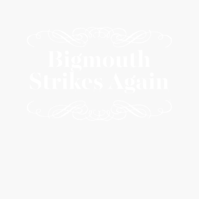 Bigmouth Strikes Again Cotton Tote Bag