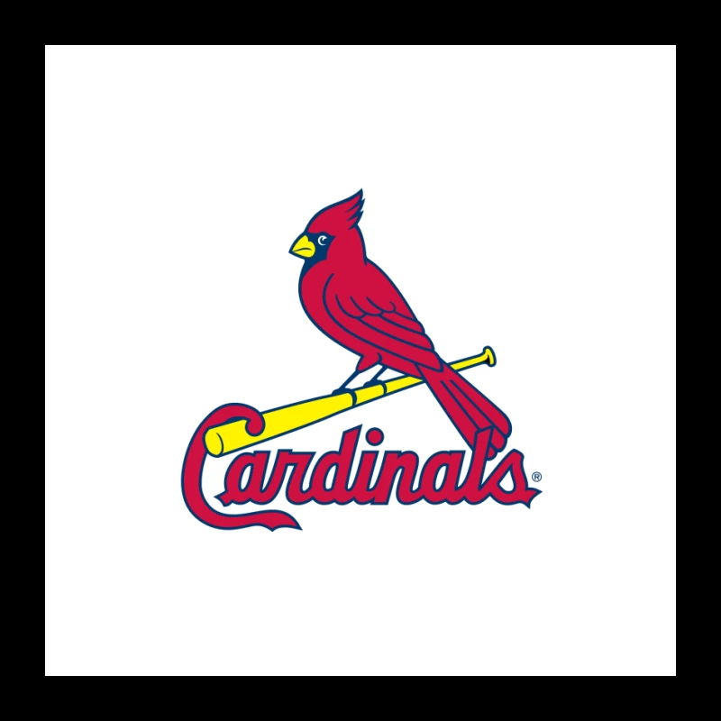 St. Louis Cardinals MLB Team Logo with Red Cardinal Mascot Pin