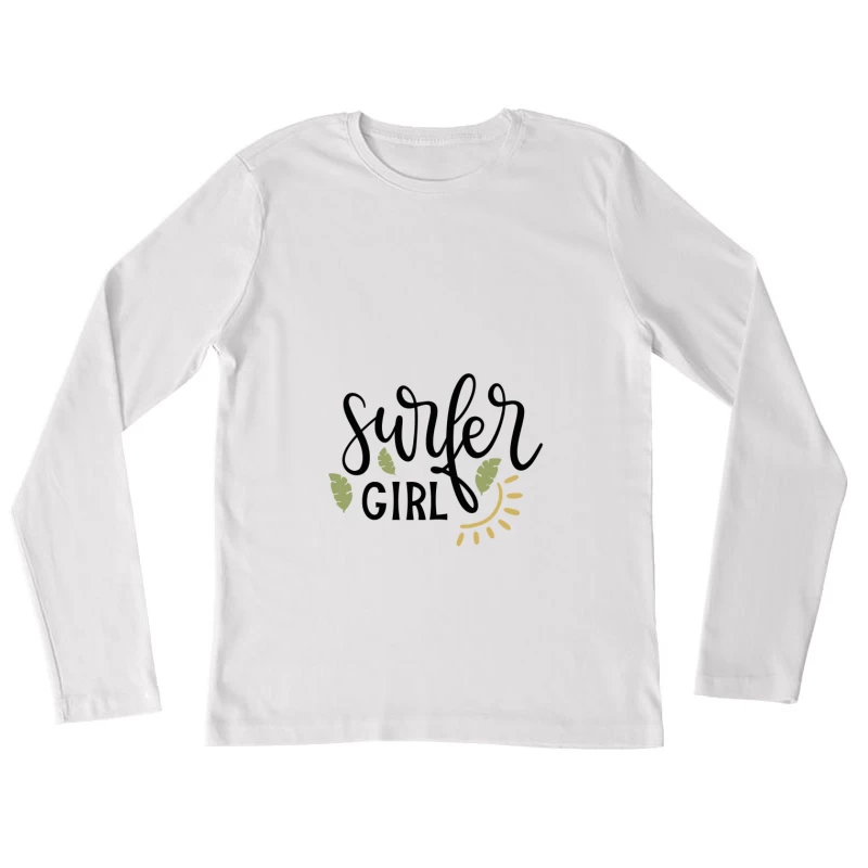 Motif de Surfeuse Boho Femme Manches Longues T-Shirt
