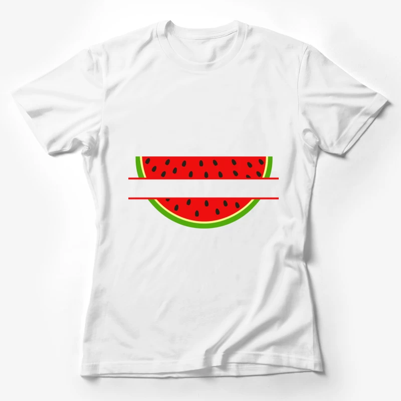 Logo de pastèque coloré et moderne Femme T-Shirt