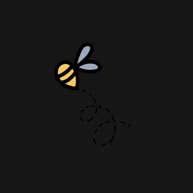 Abeille mignonne avec sentier Femme Manches Longues T-Shirt