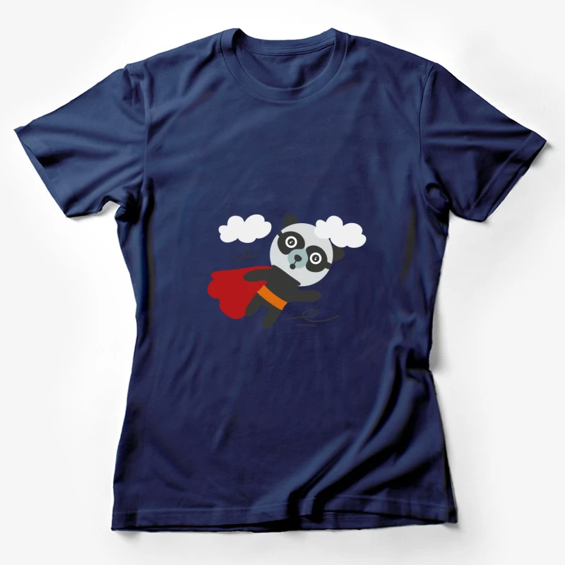 Panda Super-héros en Vol Femme T-Shirt
