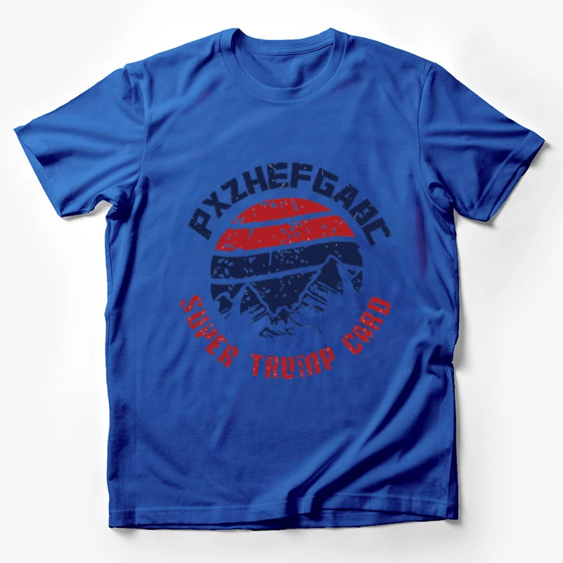 Berg, Super Trumpf Karte, Grafikdesign Herren T-Shirt