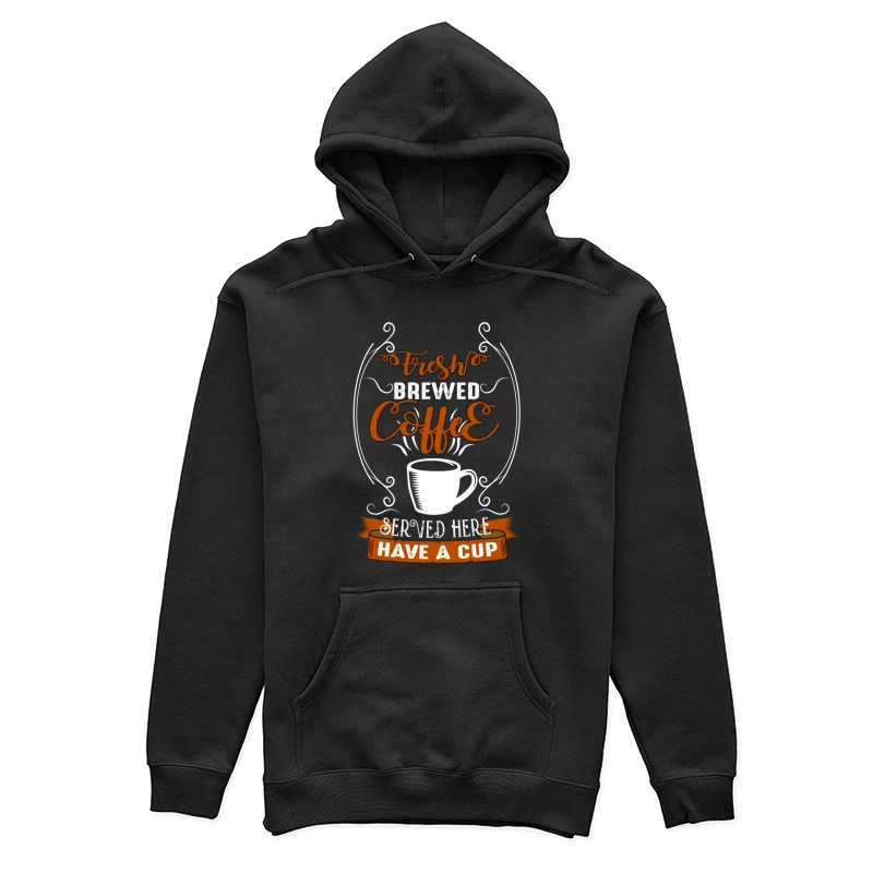 Affiche de café fraîchement infusé Femme Sweat à capuche