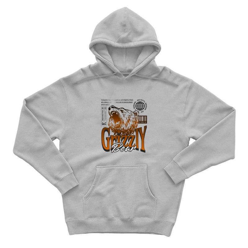 Design graphique d'un ours Grizzly Homme Sweat à capuche