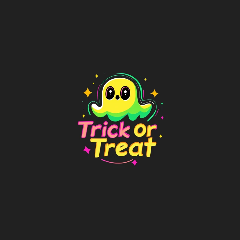 Cute Cartoon Ghost for Halloween Trick-or-Treating Bucket Hat