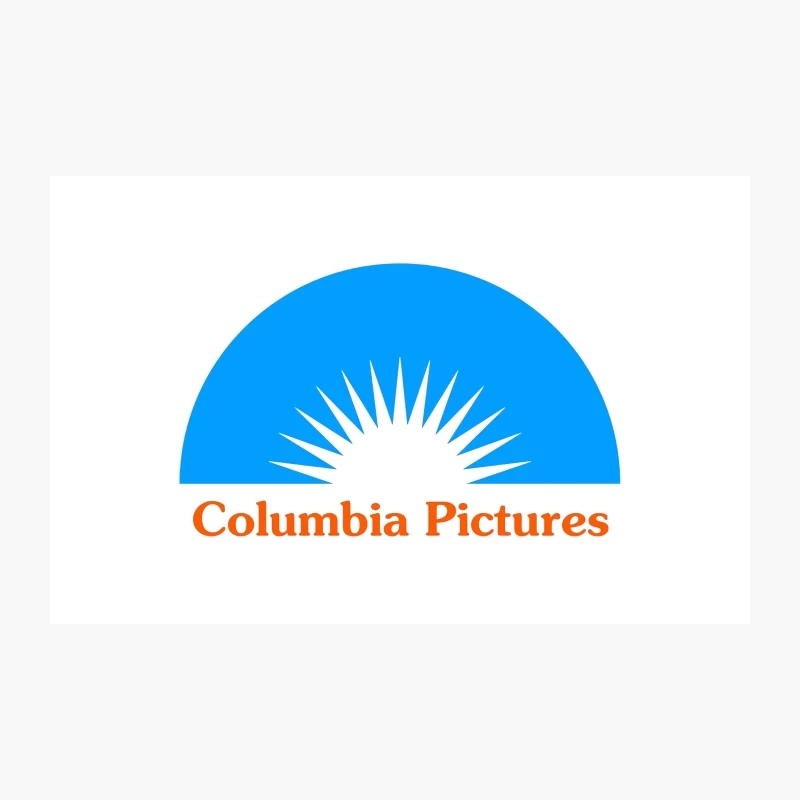 Columbia Pictures Logo: Iconic Sun Design in Blue and Orange Travel Mug