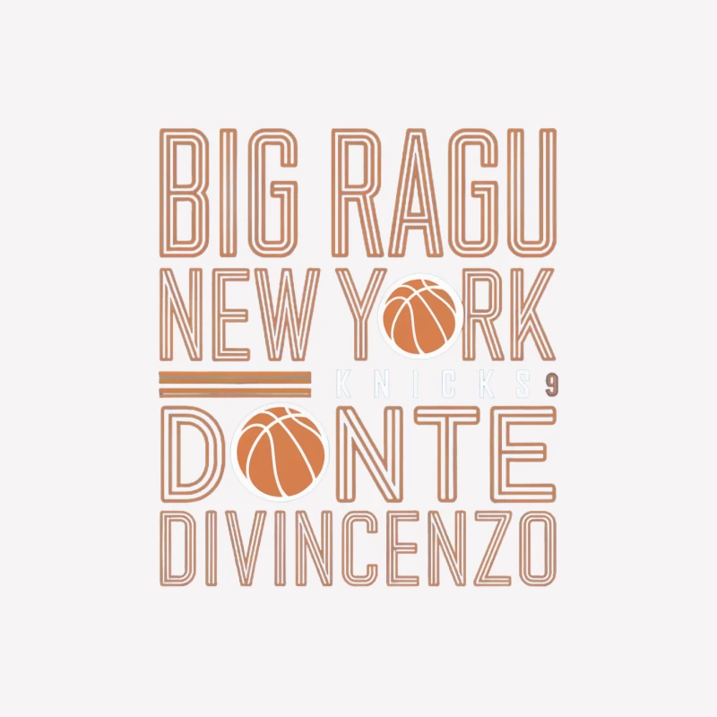 New York Basketball Typography Design Female T-Shirt