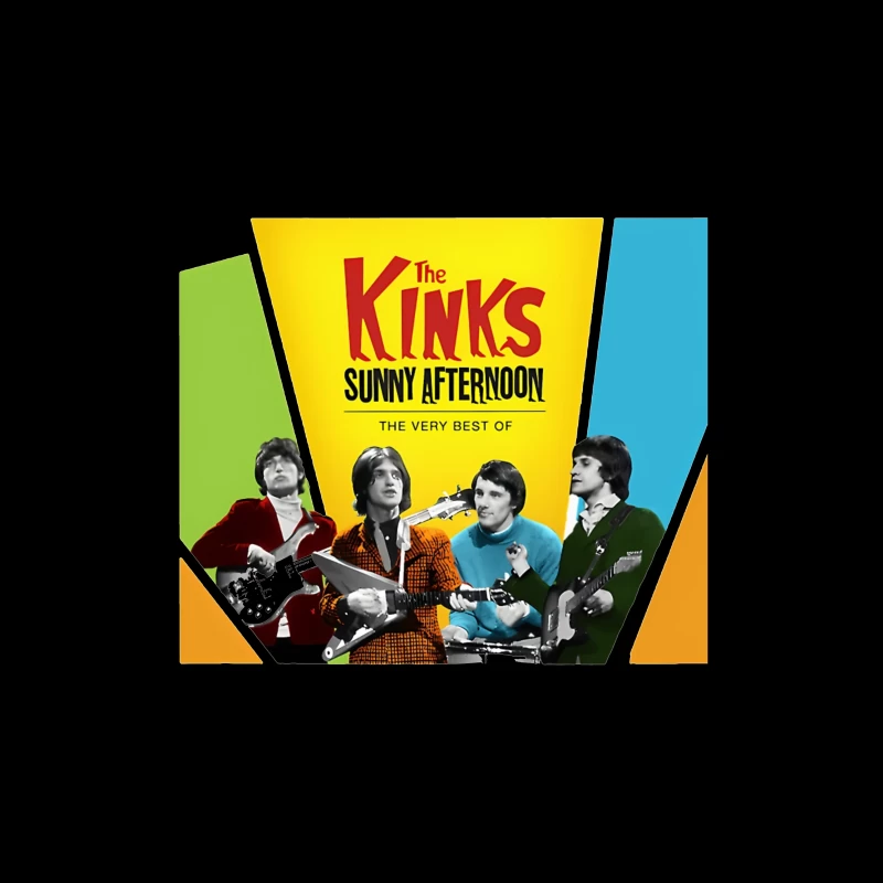 The Kinks 'Sunny Afternoon: The Very Best Of' Vintage Album Cover Tapestry