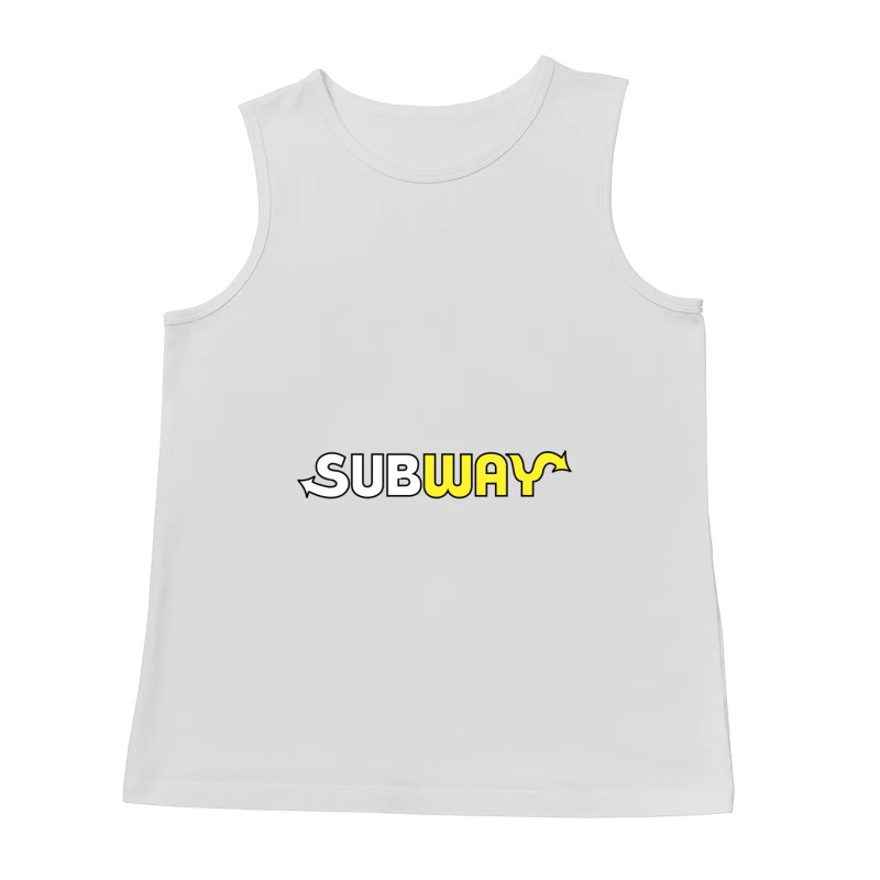 Subway Restaurant Chain Logo Design Male Tank Top