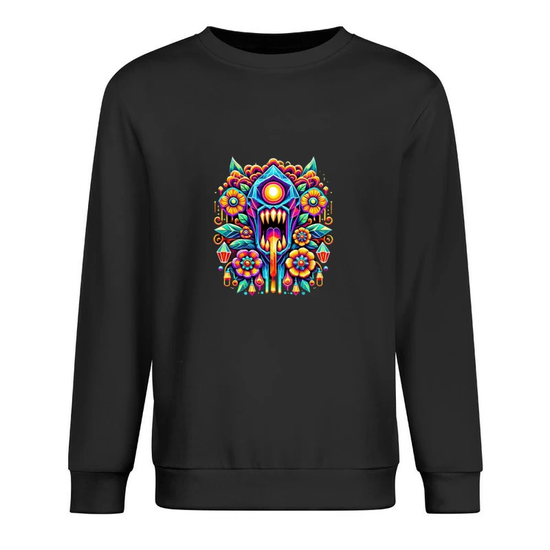 Flowers and the Beast Male Pullover Sweatshirt