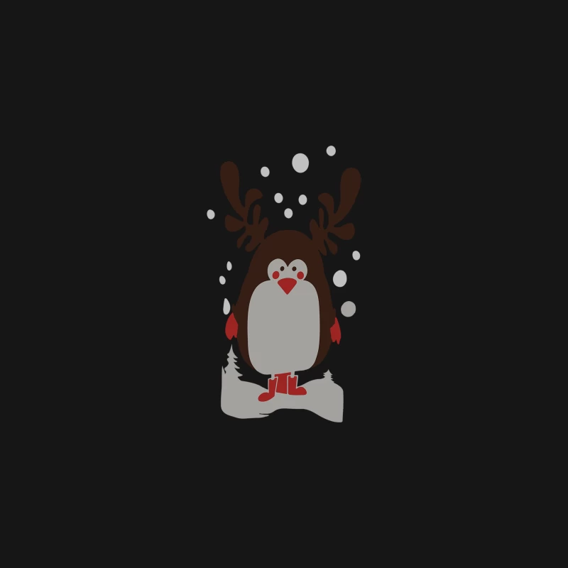 Christmas Penguin Desk Mat