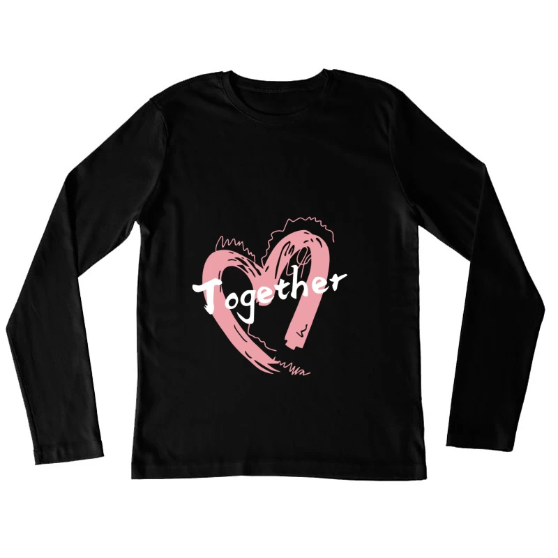 Herzliche Verbindung Damen Langarm T-Shirt