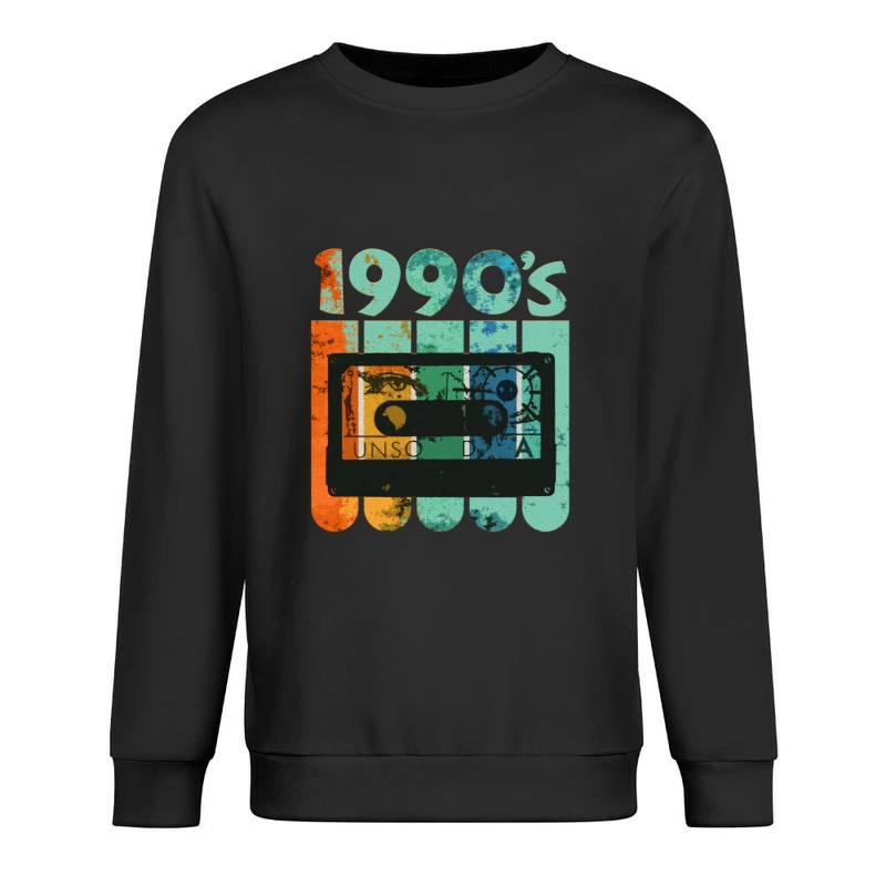 Retro 1990er Jahre Kassetten-Design Herren Pullover Sweatshirt