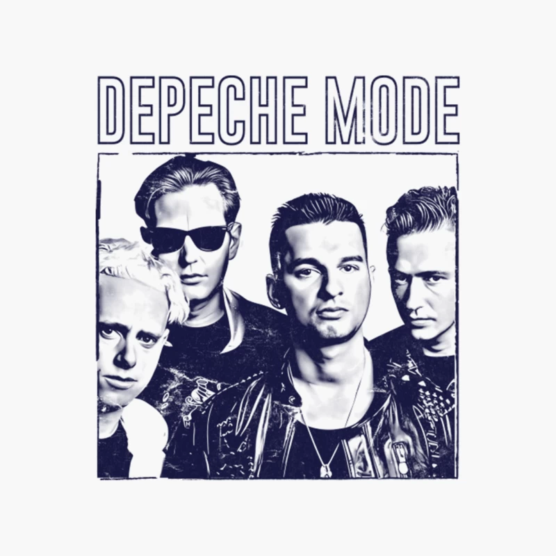 Depeche Mode - Vintage 80s Aesthetic Original Design Cotton Tote Bag