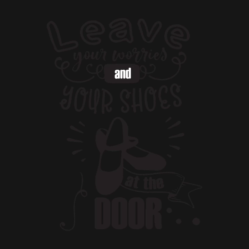 Laissez vos soucis et vos chaussures à la porte Femme Manches Longues T-Shirt