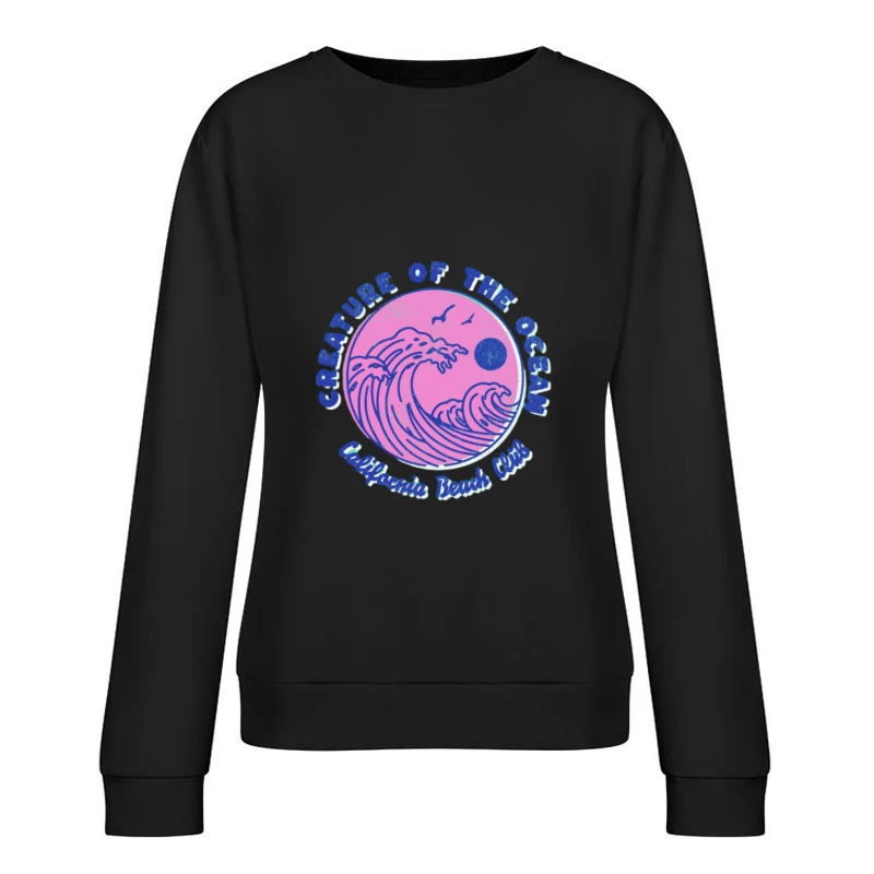 Créature de l'Océan: Club de Plage Californien Femme Sweat-shirt à enfiler