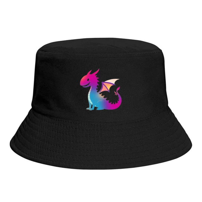 Colorful Cartoon Dragon Bucket Hat