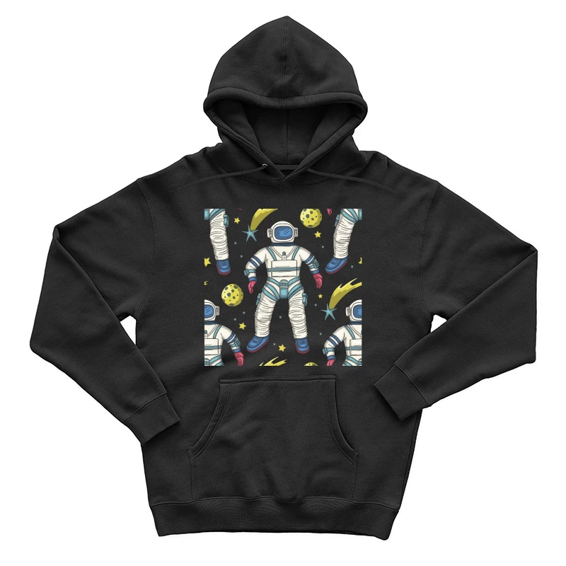 Astronautenmuster im Weltraum Herren Pullover Hoodie