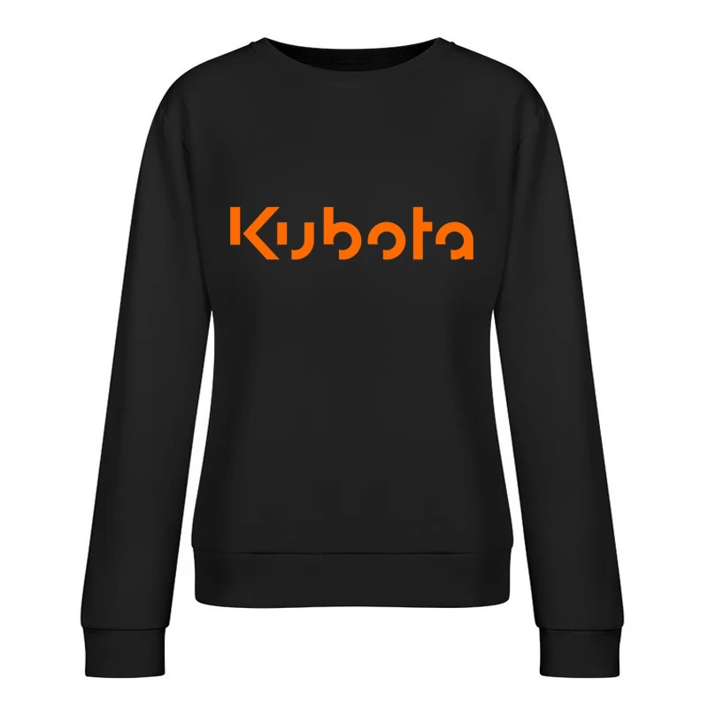 Kubota Corporation Orange Logo Design Female Pullover Sweatshirt