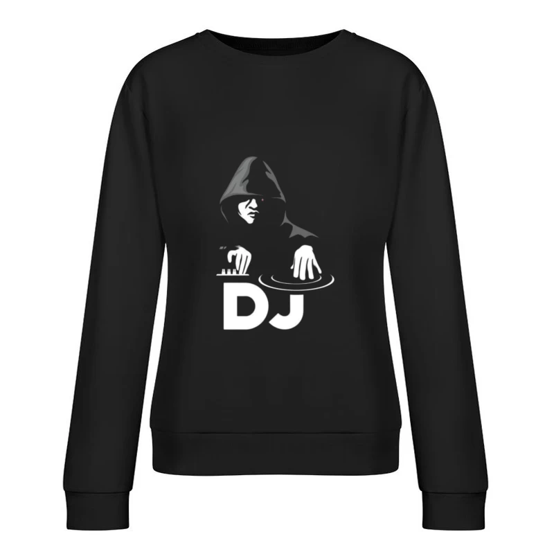 DJ Performing in Silhouette Female Pullover Sweatshirt
