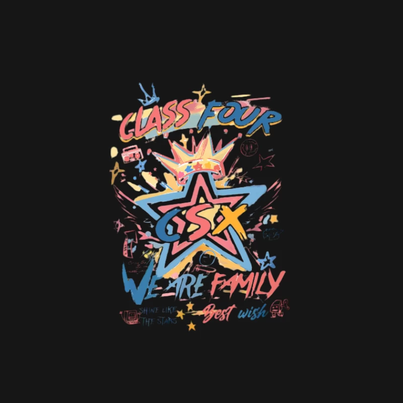 Oeuvre d'art graffiti créative pour la classe 4 Homme T-Shirt