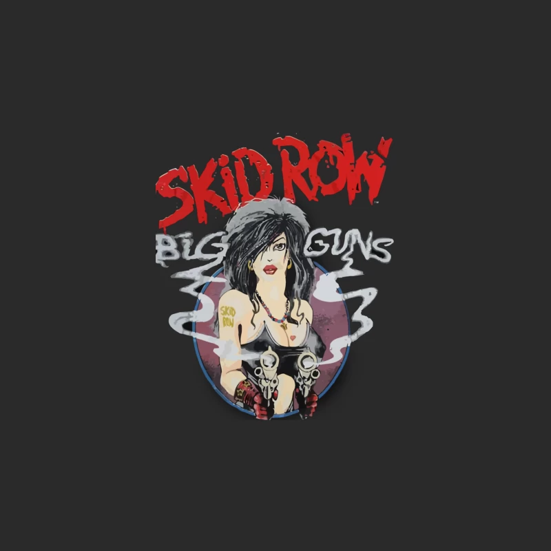 Skid Row Big Guns Vintage Rock Band Artwork Baseball Cap