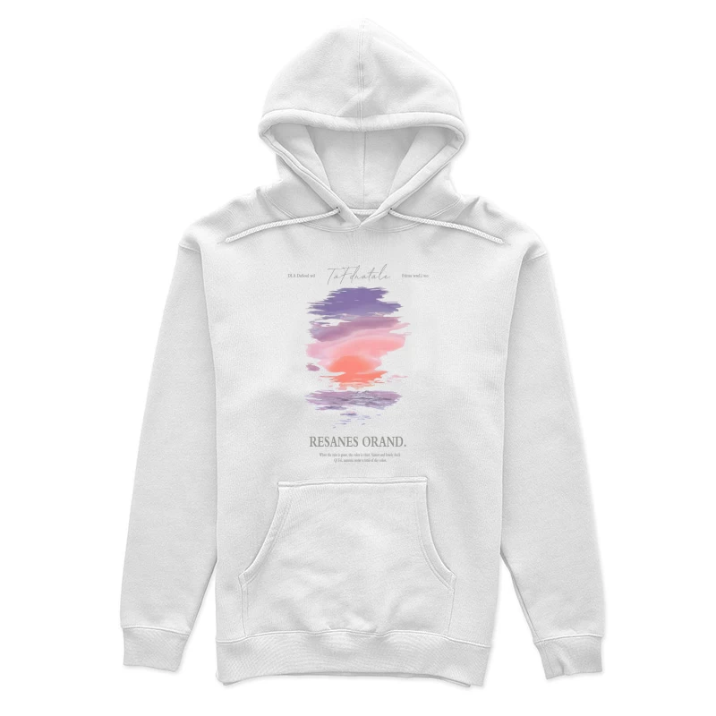 Pastellwolken über Wasser Damen Pullover Hoodie