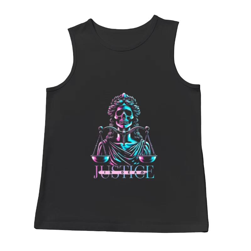 Skelett-Gerechtigkeit mit Waage Herren Tanktops