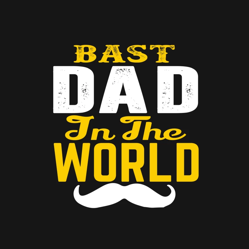 T-shirt Meilleur Papa du Monde avec Moustache Femme Manches Longues T-Shirt