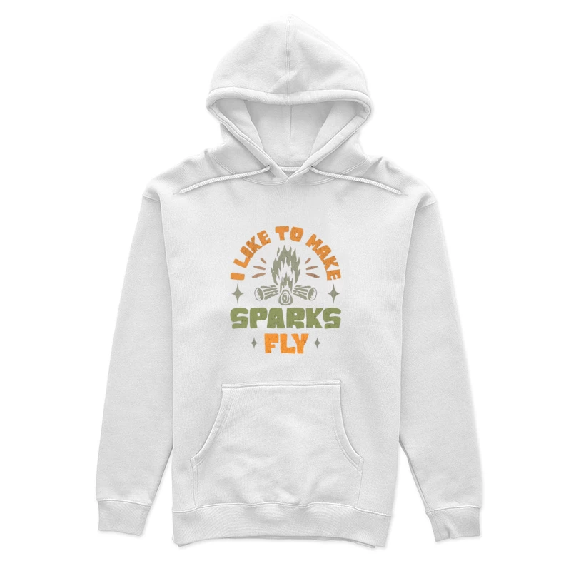 Lagerfeuer Grafik: Funken fliegen Damen Pullover Hoodie