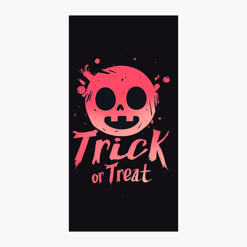 Spooky Red Skull Cartoon for Halloween Trick or Treat iPhone Case