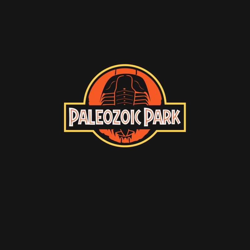 Retro-Style Paleozoic Park Logo with Trilobite Fossil Desk Mat