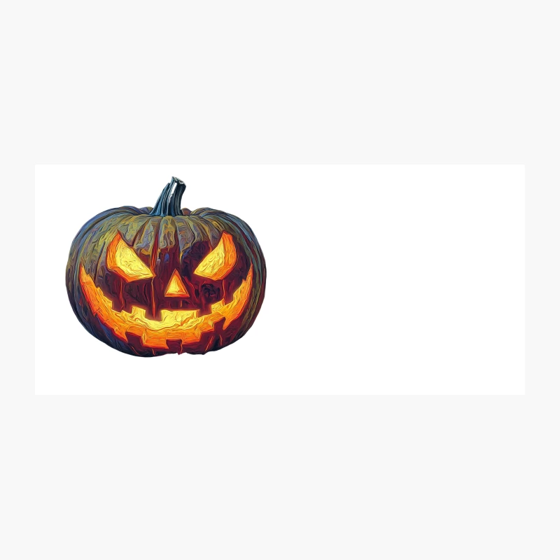 Glowing Artistic Jack-o'-Lantern for Halloween Coffee Mug