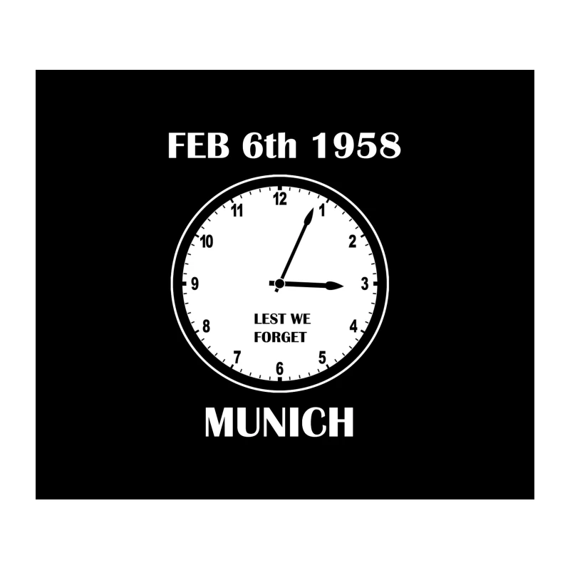 Munich Air Disaster Memorial Clock: Lest We Forget Tapestry