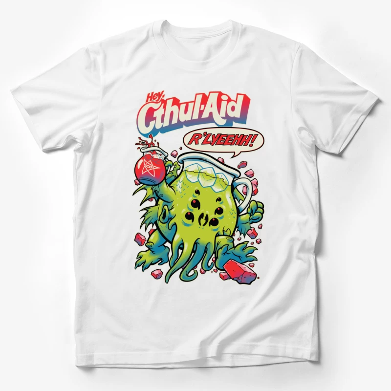 Hey Cthul-Aid: A Lovecraftian Drink Parody Male T-Shirt