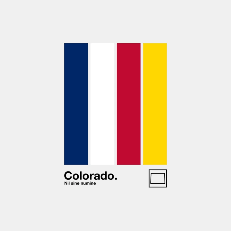 Colorado   Original Minimalist Artwork Poster Design Male Tank Top