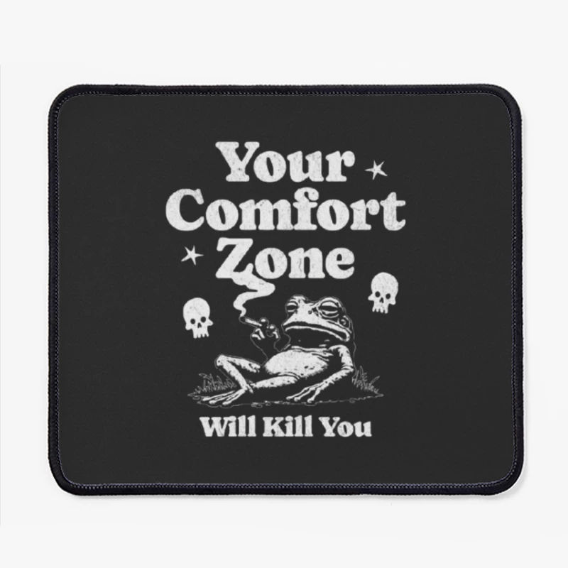 Comfort Zone Typography with Playful Dinosaur Design Mouse Pad