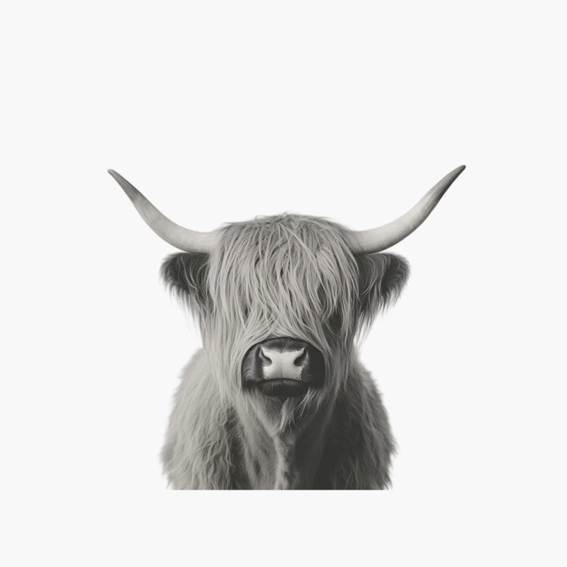 Majestic Highland Cattle: A Close-up Portrait Cotton Tote Bag