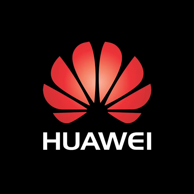 Huawei Red Corporate Logo Design Throw Pillow