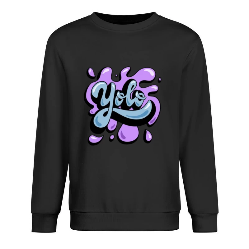 Stylisches Yolo-Graffiti-Design Herren Pullover Sweatshirt