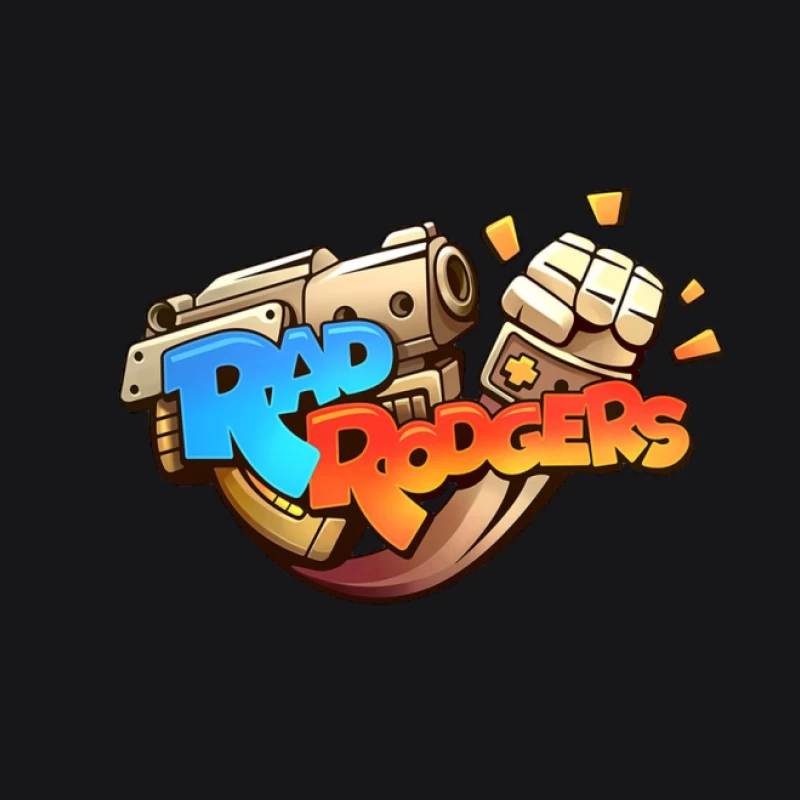 Rad Rodgers Logo mit Pistole und Faust Damen Pullover Hoodie