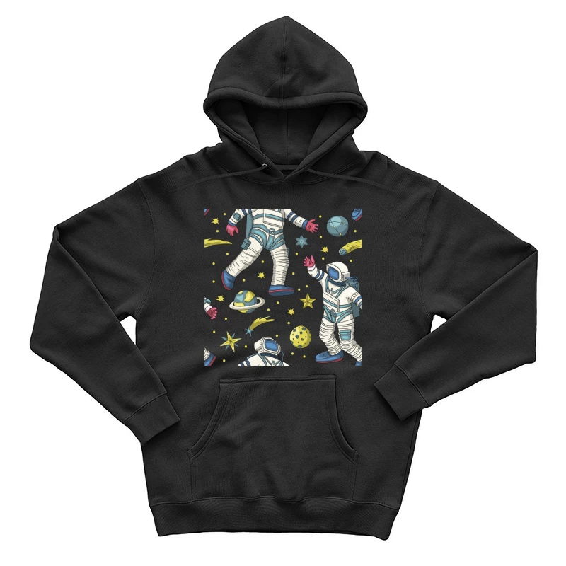 Astronauten und Weltraumelemente Muster Herren Pullover Hoodie