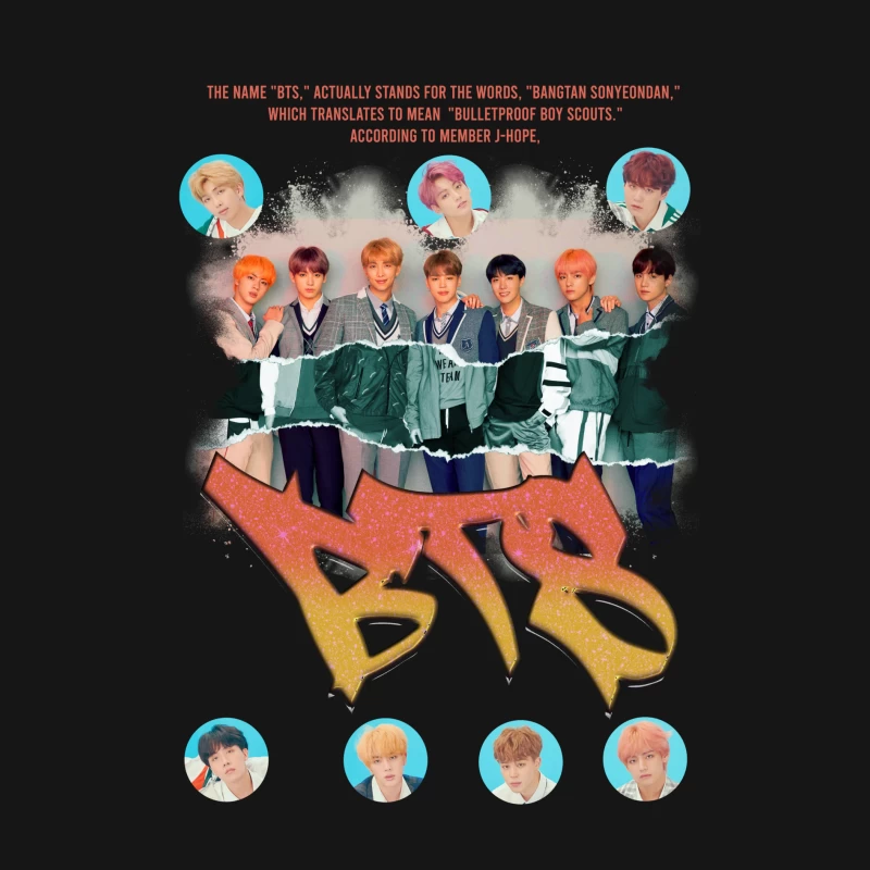 BTS: The Iconic K-Pop Boy Band Male Long Sleeve T-Shirt