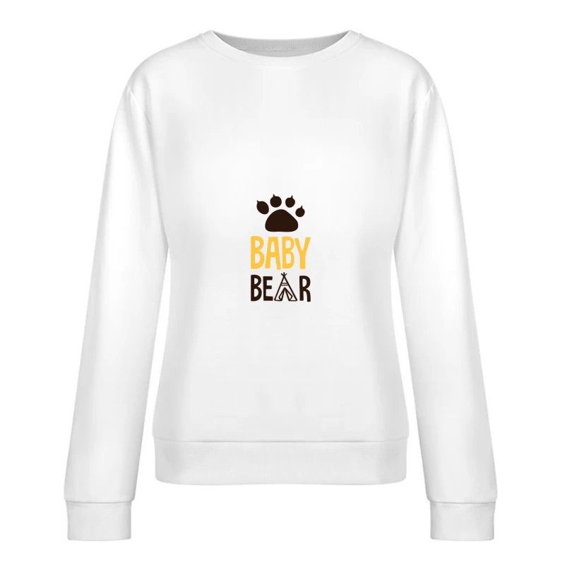 Logo Baby Bear avec empreinte de patte Femme Sweat-shirt à enfiler