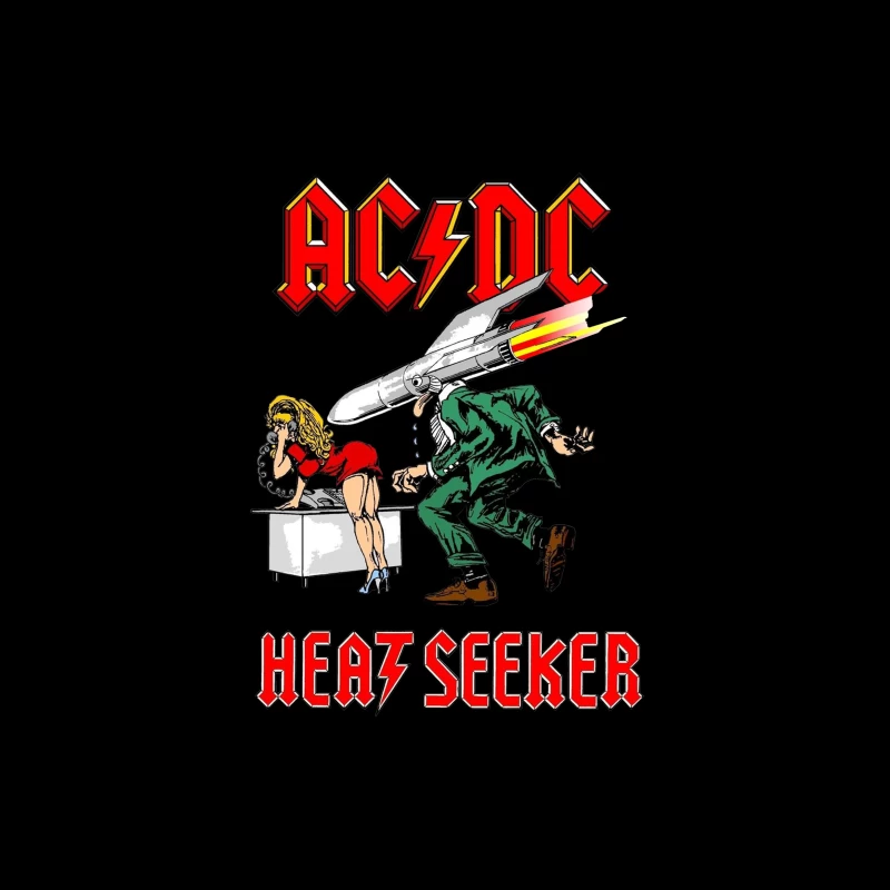 Retro Rock - AC/DC HEATSEEKER Tapestry